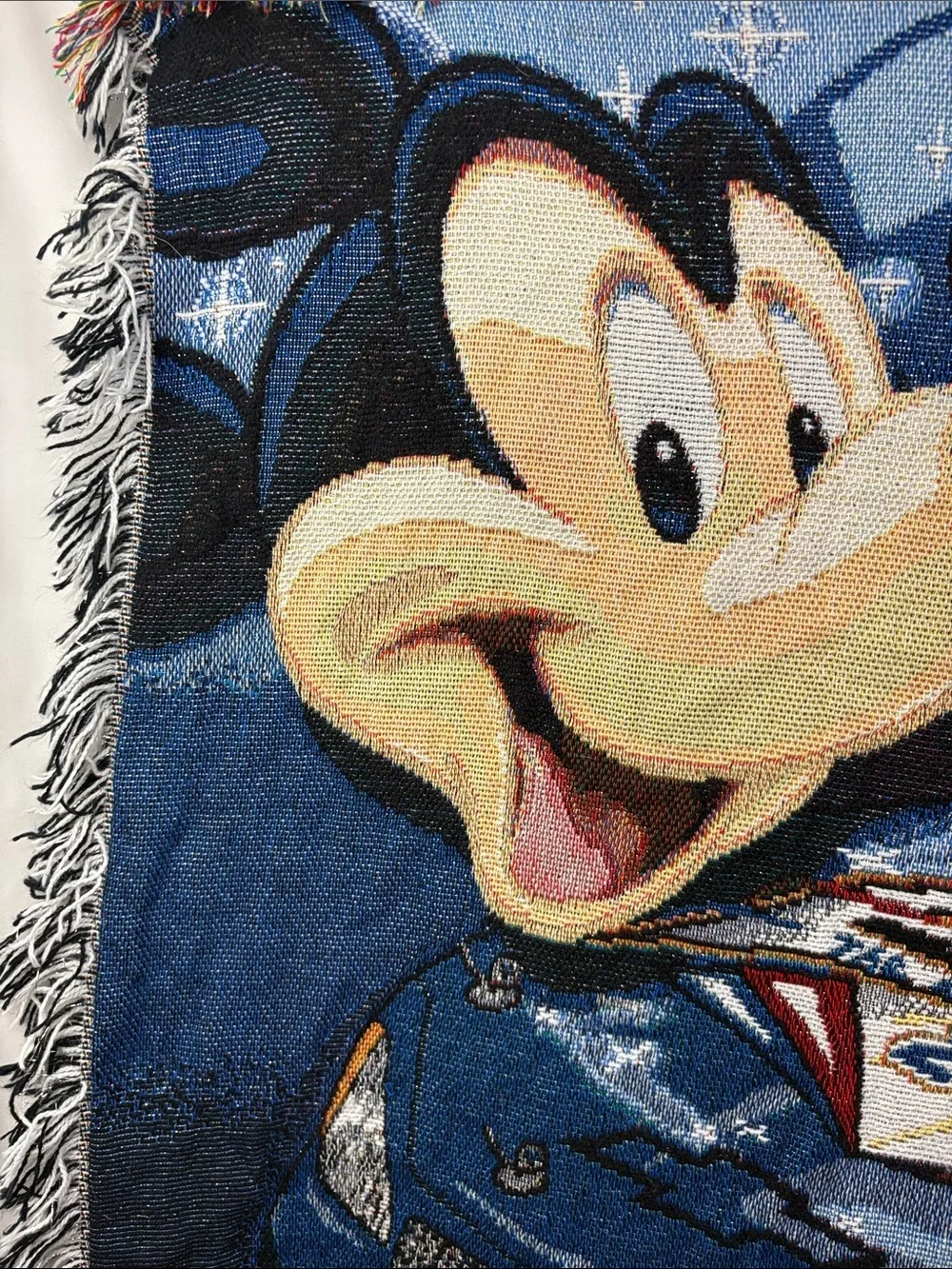 The Northwest Company NASCAR Daytona 500 Mickey Mouse Tapestry Throw Blanket
